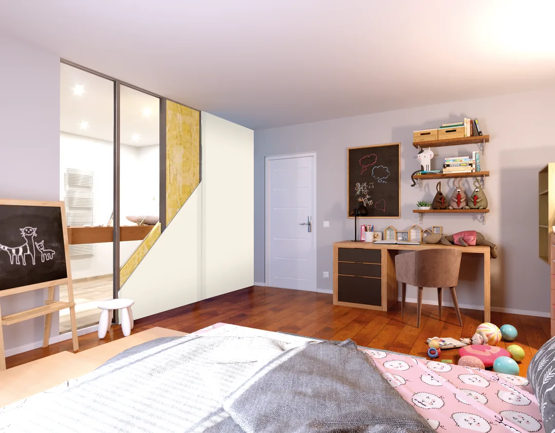 Recámara construida con Plaka Light