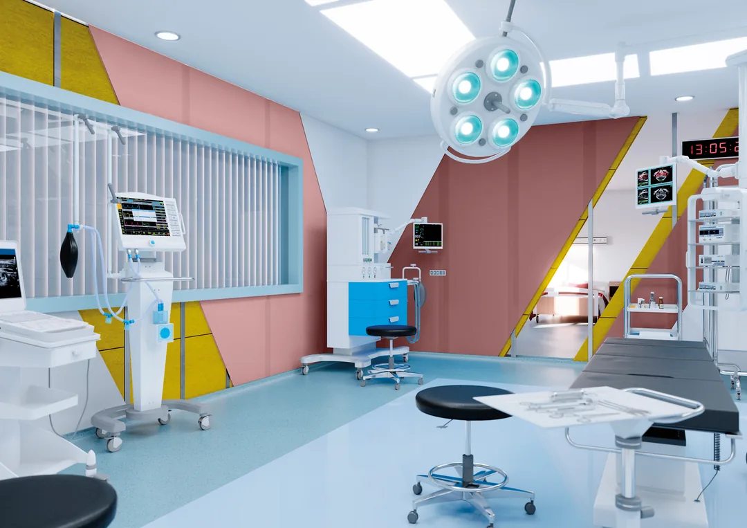 Espacio hospitalario construido con Plaka RF