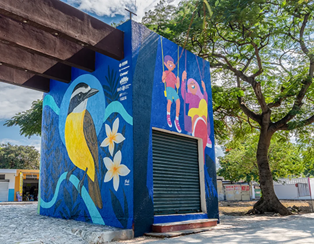 Mural de biodiversidad del BioCorredor
